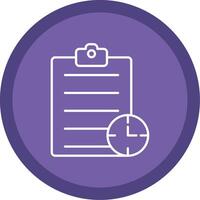 Waiting List Line Multi Circle Icon vector