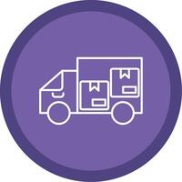 Express Delivery Line Multi Circle Icon vector