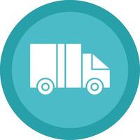 Logistics Glyph Multi Circle Icon vector