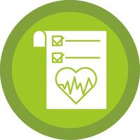 Health Graph Glyph Multi Circle Icon vector