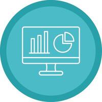 Dashboard Line Multi Circle Icon vector