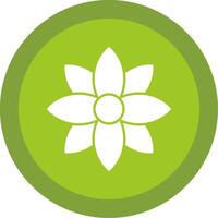 Dandelion Glyph Multi Circle Icon vector