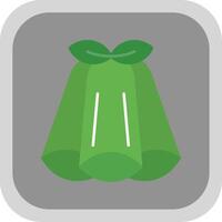 Pea Flat Round Corner Icon vector