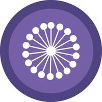 Mimosa Glyph Multi Circle Icon vector