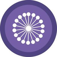 Mimosa Glyph Multi Circle Icon vector