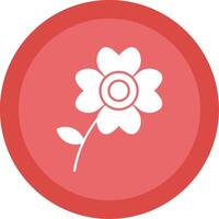 Geranium Glyph Multi Circle Icon vector