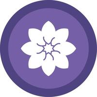 Amaryllis Glyph Multi Circle Icon vector