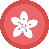 Poppy Glyph Multi Circle Icon vector