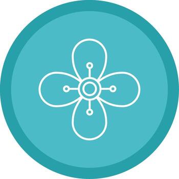 Pear Line Multi Circle Icon vector