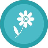 Chamomile Glyph Multi Circle Icon vector