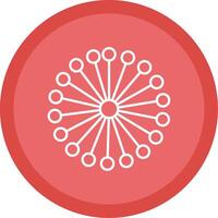 Mimosa Line Multi Circle Icon vector