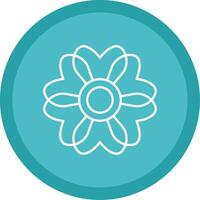 Sakura Line Multi Circle Icon vector