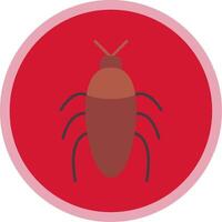 Insect Flat Multi Circle Icon vector
