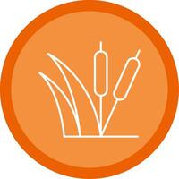 Sedge Line Multi Circle Icon vector