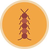 Insect Flat Multi Circle Icon vector
