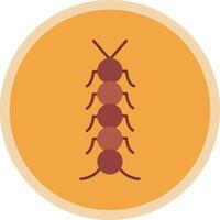 insecto plano multi circulo icono vector