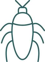 Insect Line Gradient Round Corner Icon vector