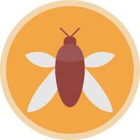 insecto plano multi circulo icono vector