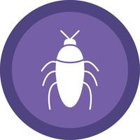 insecto glifo multi circulo icono vector