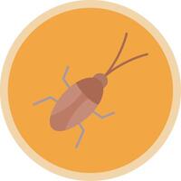 cucaracha plano multi circulo icono vector