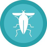 Insect Glyph Multi Circle Icon vector