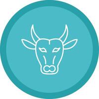 Buffalo Line Multi Circle Icon vector