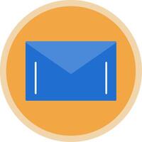 Mail Flat Multi Circle Icon vector