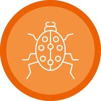 Beetle Line Multi Circle Icon vector