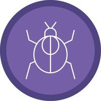 Cockroach Line Multi Circle Icon vector