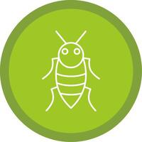 Insect Line Multi Circle Icon vector