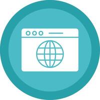 Web Glyph Multi Circle Icon vector