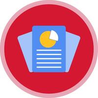 Report Flat Multi Circle Icon vector