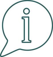 Information Line Gradient Round Corner Icon vector