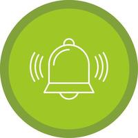 Bell Line Multi Circle Icon vector