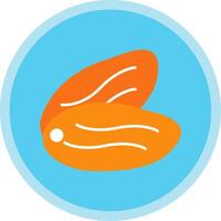 Dates Flat Multi Circle Icon vector