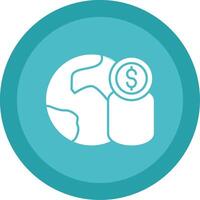 Economy Glyph Multi Circle Icon vector