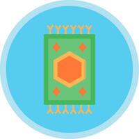 Carpet Flat Multi Circle Icon vector