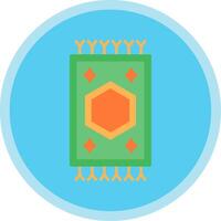 Carpet Flat Multi Circle Icon vector