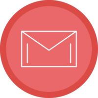 Mail Line Multi Circle Icon vector