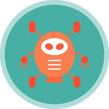 Robotics Flat Multi Circle Icon vector
