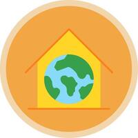 Greenhouse Flat Multi Circle Icon vector