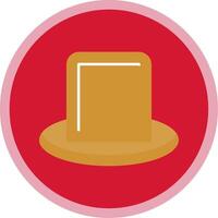 Hat Flat Multi Circle Icon vector