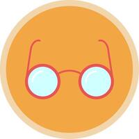 Eyeglasses Flat Multi Circle Icon vector