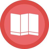 Folding Screen Glyph Multi Circle Icon vector