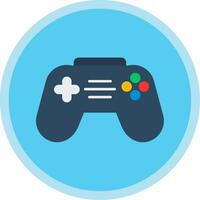 Joystick Flat Multi Circle Icon vector