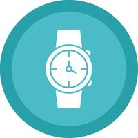 reloj glifo multi circulo icono vector