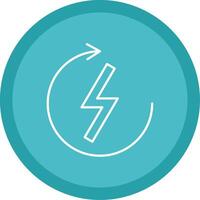 Renewable Energy Line Multi Circle Icon vector