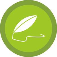 Quill Glyph Multi Circle Icon vector