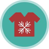 Tshirt Flat Multi Circle Icon vector