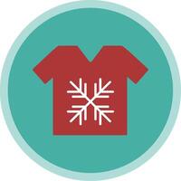 Tshirt Flat Multi Circle Icon vector